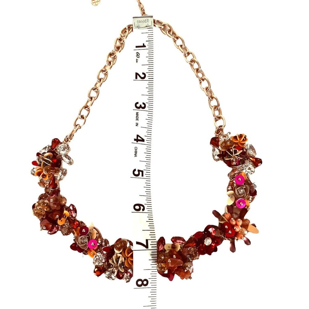 Talbots Colorful Mixed Media Statement Necklace - Picture 6 of 16